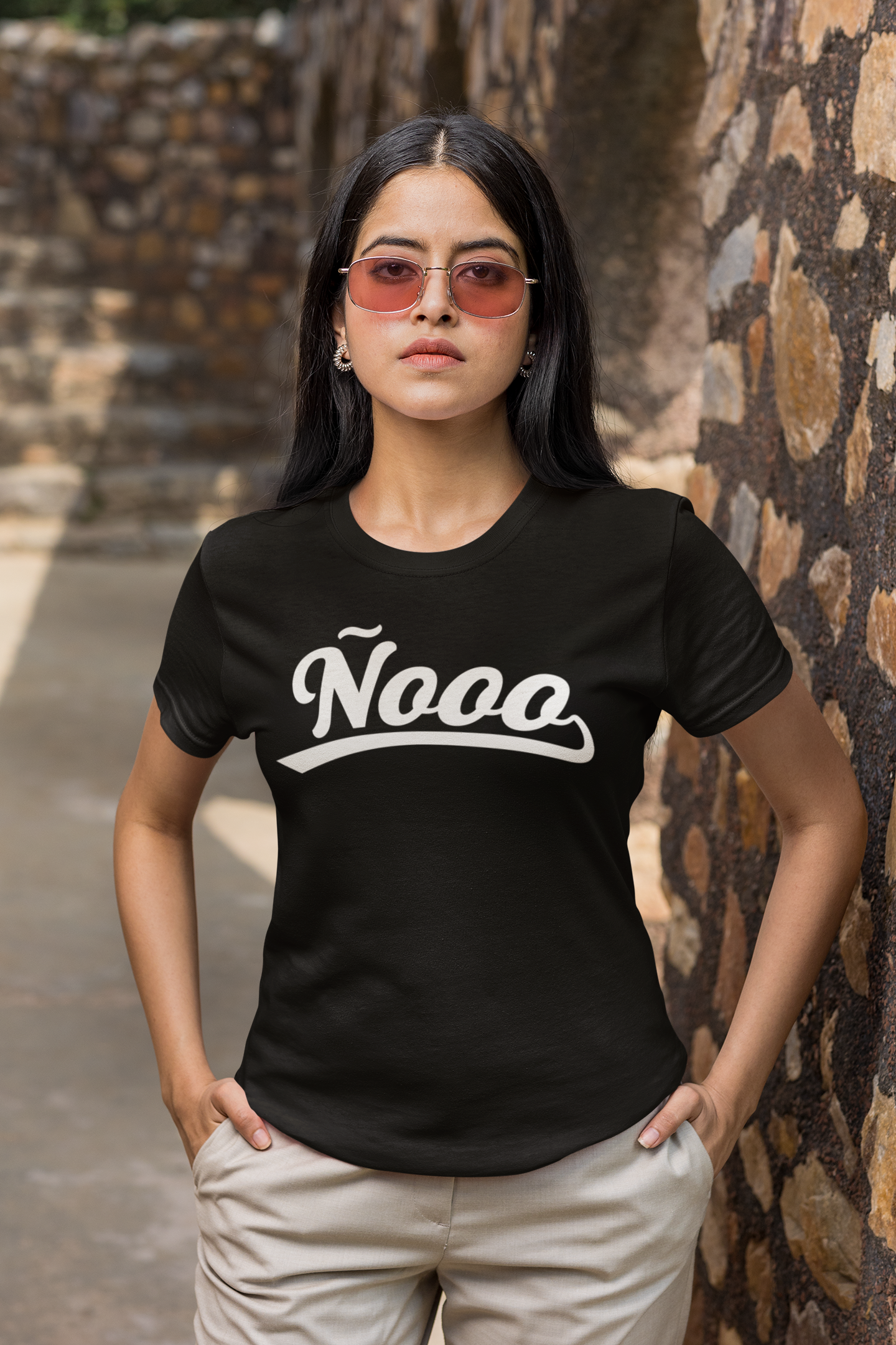 Ñooo Black Short Sleeve Unisex Tee