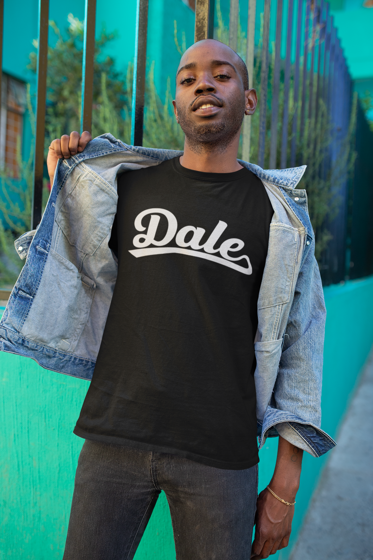 Dale Black Short Sleeve Unisex Tee